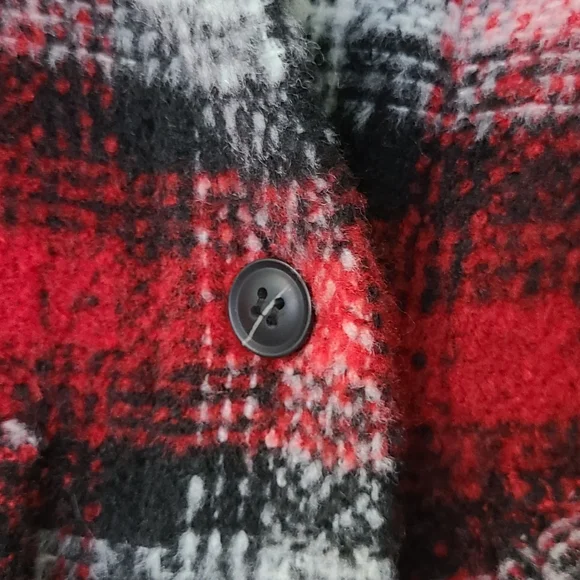 NWOT ZARA overshirt long plaid jacket - Picture 5 of 5